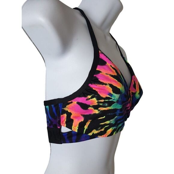 PINK VS Ultimate Sports Bra XS Low Mid Impact T-Back Sports Bra Medium - Picture 3 of 7